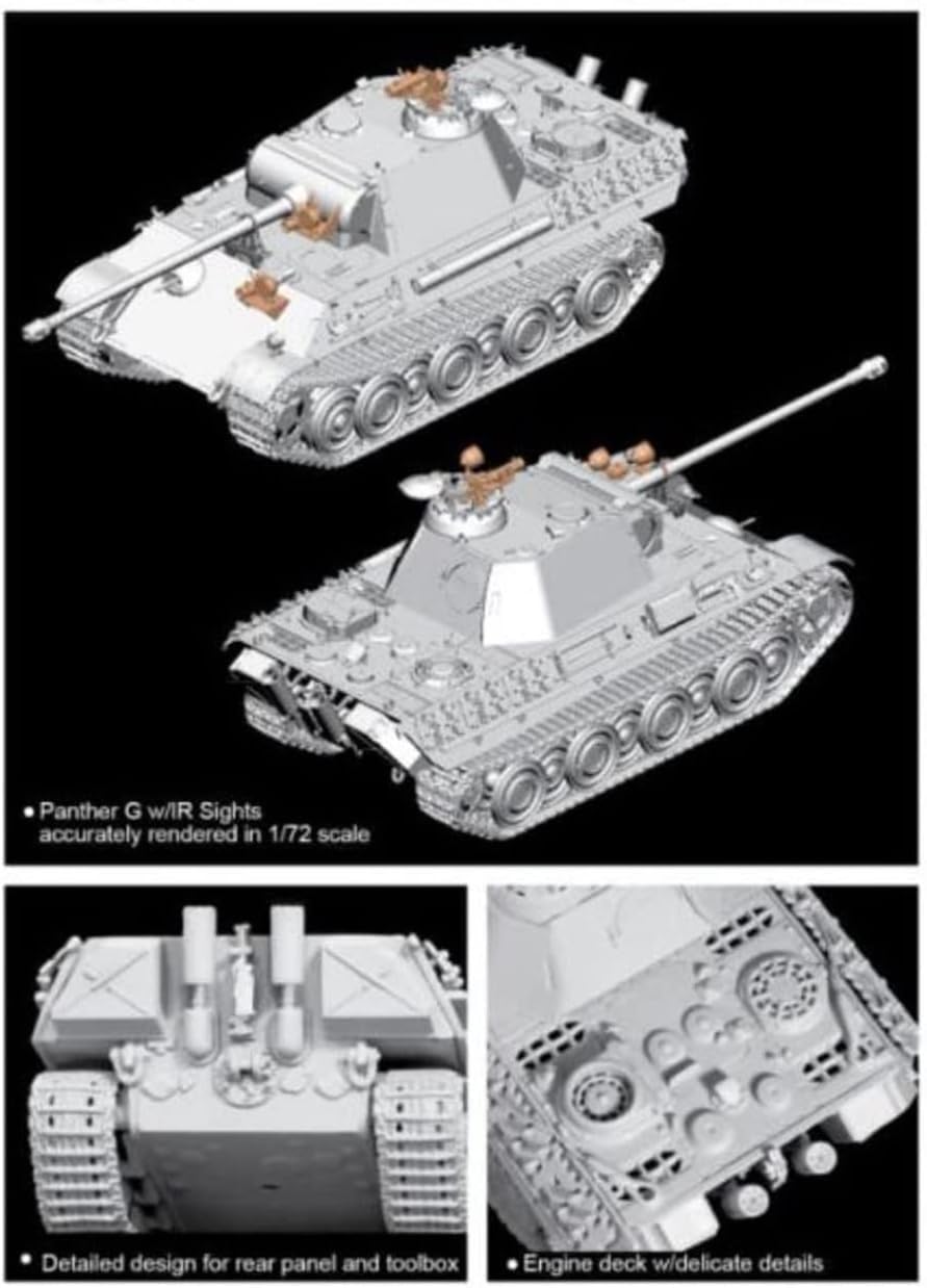 Amazon.com: Dragon Models Sd.Kfz.171 Panther G Steel Wheel w/IR